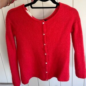 Sezane Gaspard Red Cardigan